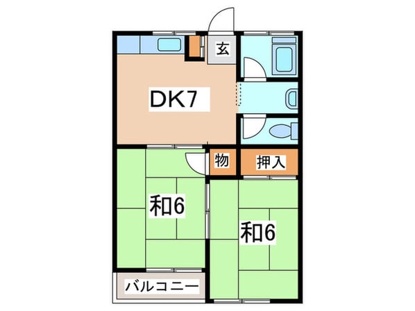 第3もえぎ野ハイツの物件間取画像